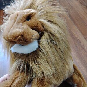Vintage Folktails Folkmanis Lion Plush Stuffed Animal 20"